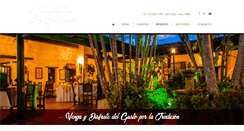 Desktop Screenshot of lacasona-restaurante.com